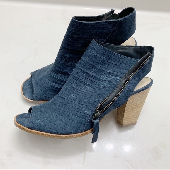 Paul Green Cayanne Leather Peep Toe Booties - Picture 2 of 7